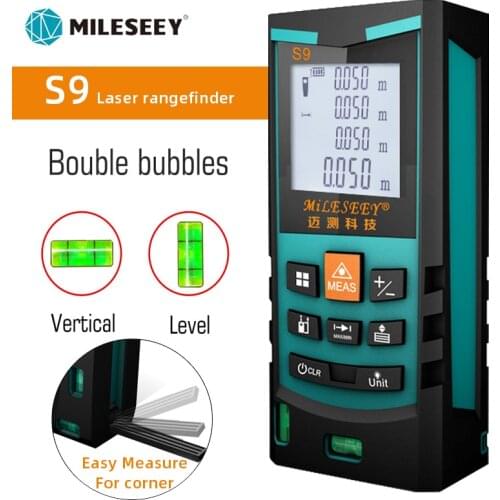 S9 Laser Distance Meter 50M 70M 100M Laser Rangefinder Laser Range Finder Digital Tape infrared ruler Measure Area/volume Tool