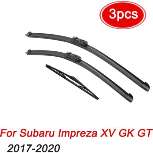 MIDOON Wiper LHD Front & Rear Wiper Blades Set For Subaru Impreza XV GK GT 2017 2018 2019 2020 Windshield Windscreen 26"16"14"