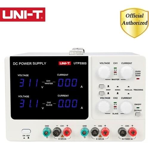 UNI-T UTP3303 High Precision Programmable Adjustable Digital Voltage Dual-channel Three-way Adjustable 32V/3A DC Power Supply