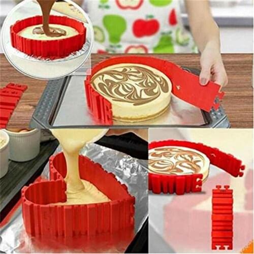 Magic Cake Mold Multi Style DIY Puzzle Silicone Mold Bread Cake Pan Cake Mold Silicone Form Kitchen Baking Tool 4pcs/set