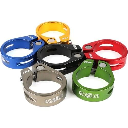 MTB Road Bicycle Seatpost Clamp Aluminum Alloy Quick Release Mountain Bike Lock Seat Post Tube Clip Clamp 31.8mm 34.9mm
