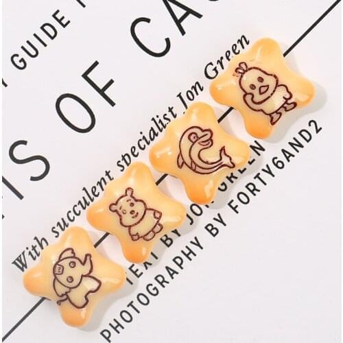 12Pcs Cartoon Bear Chick Biscuit Flatback Resin Cabochon Scrapbooking For Phone Case Decoration Accessories DIY Hair Bows Center