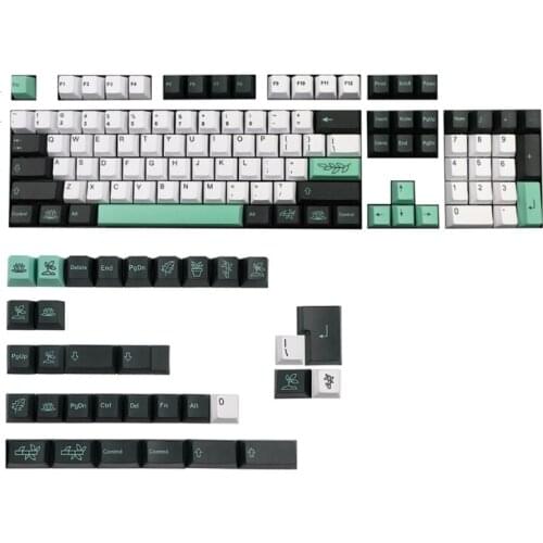 137 Keys/set Cherry Profile Botanical Keycap PBT Dye Sublimation Key For Mechanical Keyboard GK61 64 84 96 Layout