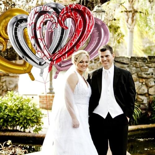 40inch Big Heart Balloon Pink Gold Heart Shape Air Balloons Valentines Day Wedding Love Decorations Party Supplies Foil Balloons