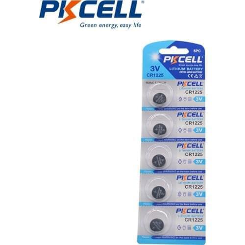 5pcs thermometer Gun CR1225 3V lithium battery DL1225 EBR1225 ECR1225 B1225 battery button cell battery forToys, Communic