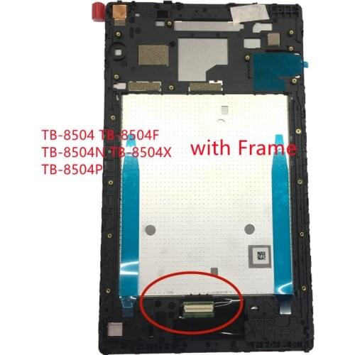 8.0" New For Lenovo Tab 4 TB-8504 TB-8504F TB-8504N TB-8504X TB-8504P LCD Display + Touch Screen Assembly with Frame