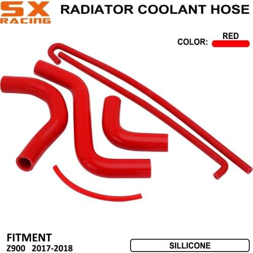 Motorcycle Cooling Accessories Water Pipe Silicone Radiator Coolant Hose For KAWASAKI Z900 Z 900 2017 2018 Street Bike