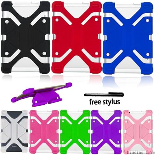 Case For Chuwi HI10/ Hi9 Tablet Shockproof Soft Silicone Stand Case Back Cover Protection Case + Free Stylus