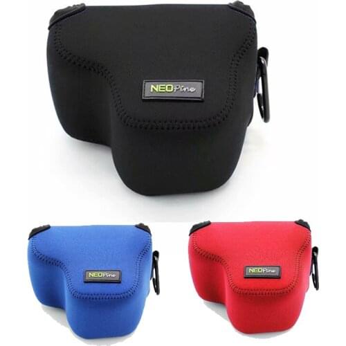 Roadfisher Protective Neoprene Soft Waterproof Inner Camera Case Cover Bag For Nikon P520 P530 Canon EOS M5 M50 15-45mm Lens