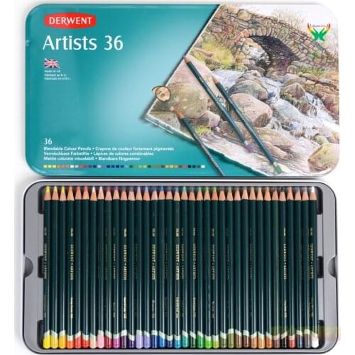 Derwent Sketch Graphite Colour Pencil Artist Oil Colour Pencil 12/24/36/72 Colour Set art pencil drawing