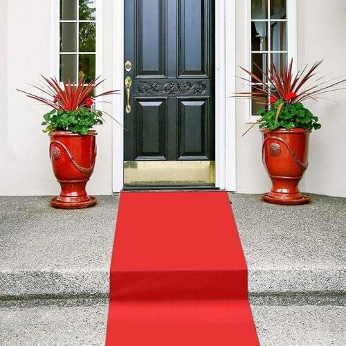 Custom Length Wedding Carpet Aisle Runner Event Ceremony Party Wedding Carpet White Carpet Anti-slip Long Wedding Aisle Carpet