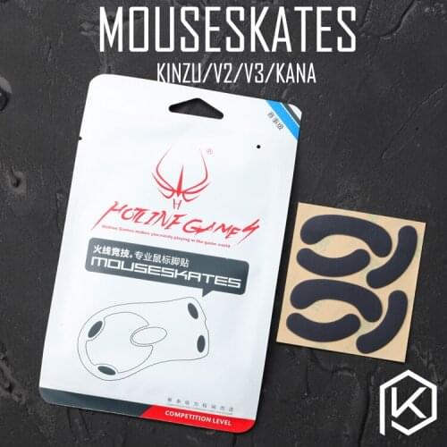 Hotline games 2 sets/pack competition level mouse feet skates gildes for steelseries kinzu kana v2 v3 0.6mm thickness