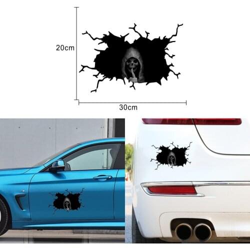 Happy Halloween Wall Floor Sticker Horror Wall Stickers Silent Skull Sticker car Window Home Decoration Decal Decor Party
