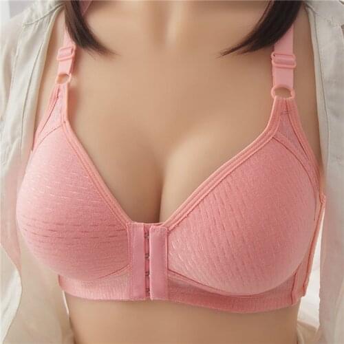 Front Buckle Thin Sexy Lingeries Women Bras Plus Size Breathable Vest Front Fastener Womens Underwear New
