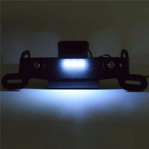 Waase Motorbike For Yamaha MT-07 MT07 Tracer 2016 2017 2018 2019 2020 License Plate Holder Frame with LED Light
