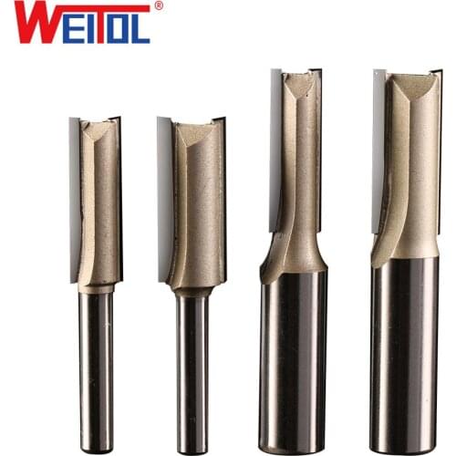 WeiTol 1pcs Double Flutes Straight Bit Woodworking Milling Cutter Router Bit Cutter Bit Milling Tools End Mill for Wood