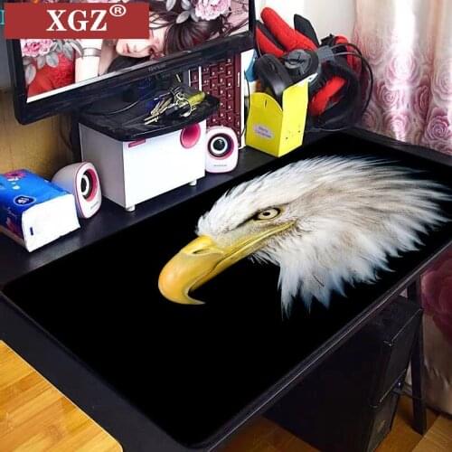 Xgz Owl Personalized Mouse Applicable To Gamer Accessories Locking Desk Mat XXL Keyboard PC CSGO Non-slip Rubber 40X90cm