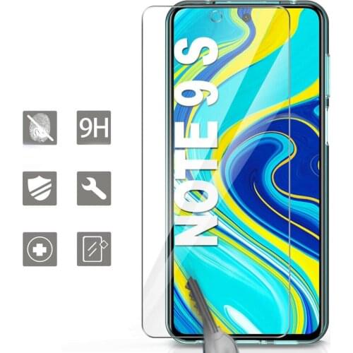 Lot 4 - tempered glass for Xiaomi redmi note 9s 9 Pro 9 Pro Max glass protection