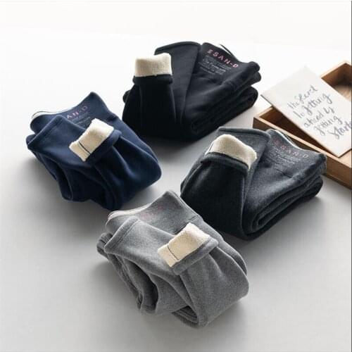 Winter Leggings Women Plus Size High Waist Stretch Thick Legging Solid Skinny Warm Plus Velvet Pencil Pants Lady Trousers Z262