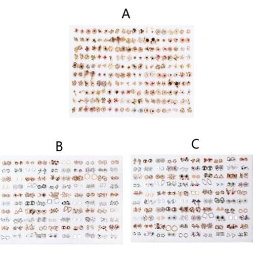100 Pairs Assorted Styles Mini Plastic Hypoallergenic Stud Earrings Lot for Kids