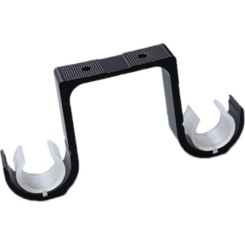 2pcs/set Double Curtain Rod Brackets Window Hardware Hook Holder Hanger Roof Mounted Home Decor