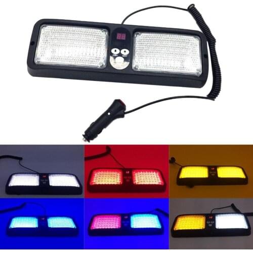20W 86LEDs Car Truck Sun Visor Strobe Emergency Warning Light Flashing Lamp