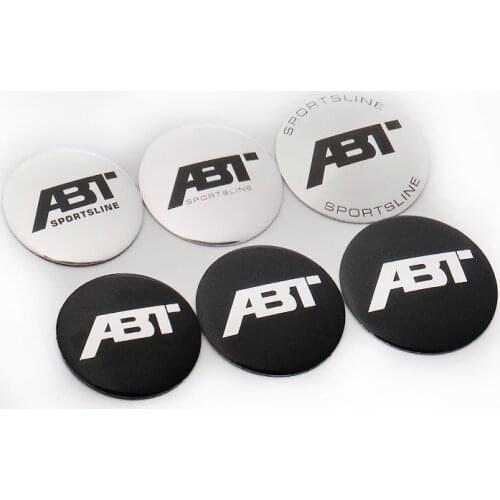 4pcs 56mm 60mm 65mm Auto Wheels Center Hub Caps for ABT SPORTSLINE Auto Styling Rims Hub Cover Emblem Badge Stickers