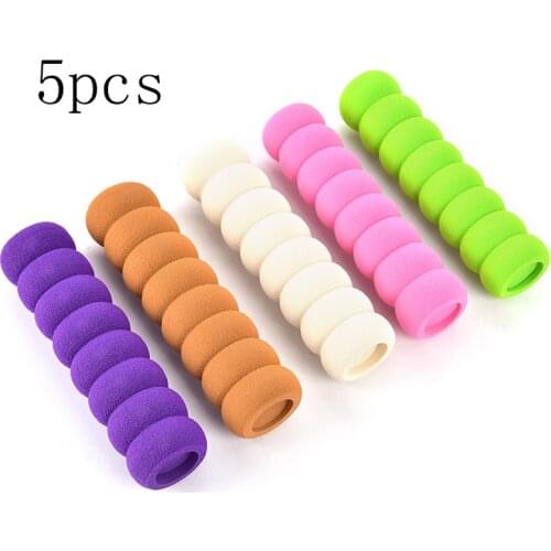 5pcs/set Home Decor Lastic Door Handle Foam Cover EVA Gree Coffee Door Knob Cover Practical Static-free Baby Safety Protective