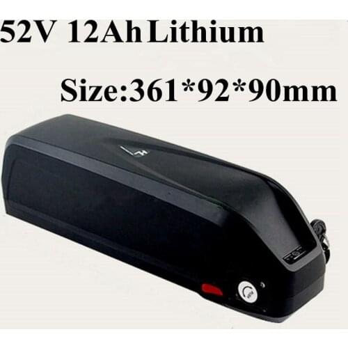 52 Volt 1000w Electric Bike Li-ion Battery 52v 12Ah Strengthen Power Up 30A BMS 1500w 1000w Ebike + 2A Charger