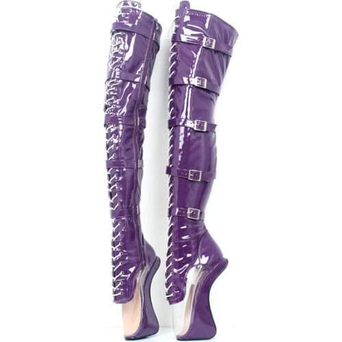 7.09in High Height Womens Sexy Party Boots Hoof Heels Over-the-Knee-High Boots US Size 6-14 No.MT1830