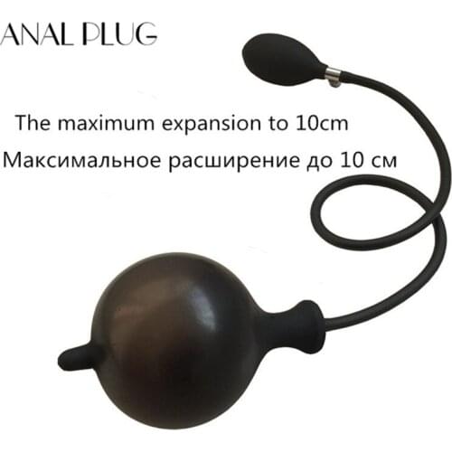 ANAL PLUG Inflatable Silicone Anal Plug Anal Dilator Expandable Inflatable Butt Plug Anal Dildo Air-fille Sex Toys