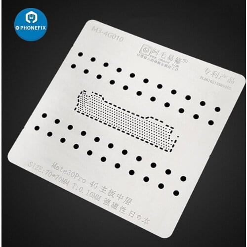 BGA Reballing Stencil for Huawei Mate30 Pro 4G 5G Middle Frame BGA Soldering Template Tin Planting Net for Motherboard Repair