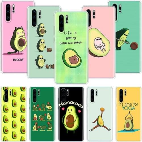 Cartoon Fruit Avocado Phone Case For Huawei Honor 10 9 20 9X 8A 8X 8S 7A 7X Lite Pro 10i 20i Y5 Y6 Y7 Y9 2019 Cover Coque