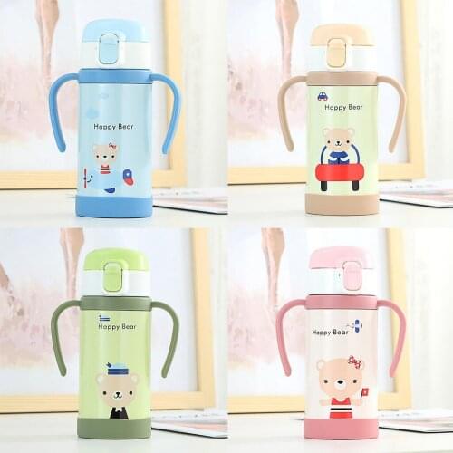 320ML Stainless Steel Vacuum Insulated Water Bottle Leak-Proof Double Walled Cola Shape Bottle for Picnic Travel Camping