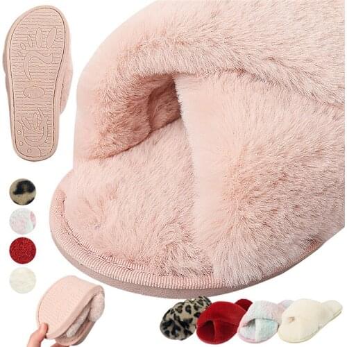Inverno Donna Mix Colori Pantofole Pelose Piatto Soffice Pelliccia Morbida Scivoli Per La Casa Calda Scarpe Da Interno