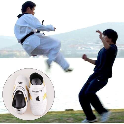 26-45 Breathable Taekwondo Shoes Kung Fu Shoes Wushu Taichi Karate Martial Arts Wrestling Fighting Sneakers for Adults Children