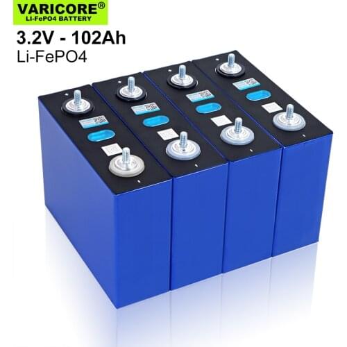 VariCore 3.2v 102Ah Lifepo4 Rechargeable Battery Lithium Iron Phosphate 12v 24v E-scooter Energy Solar Cell Grade A