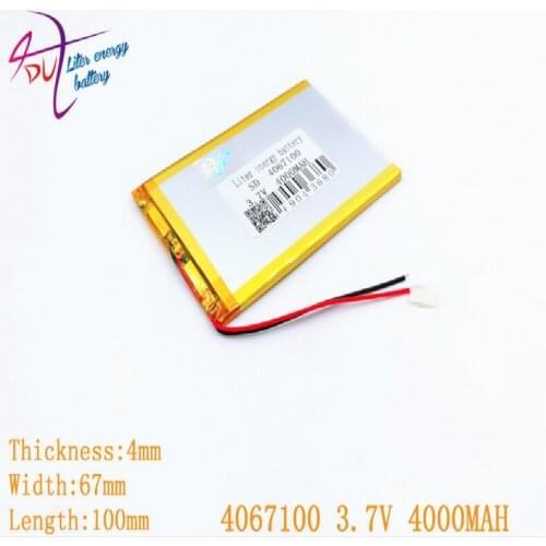 Liter energy battery 1PCS polymer lithium ion shipping tablet VX610W 4067100 4000MAH 3.7V 4065100 The