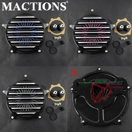 Motorcycle Air Cleaner Intake System Filter Billet Aluminum For Harley XL Sportster 1991-2013 2014 2015 2016 2017