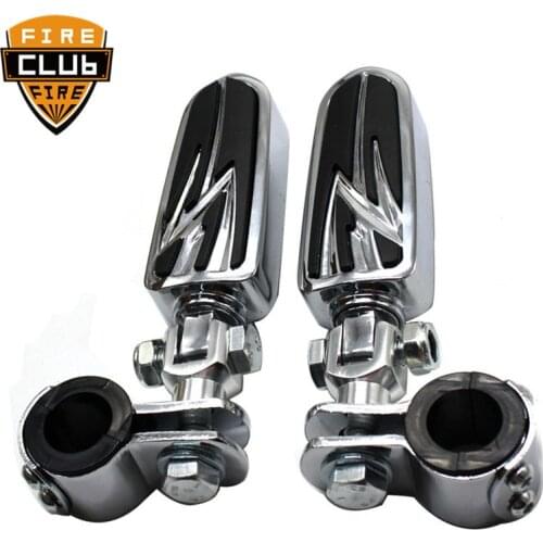 Motorcycle Footrest Black Highway FootPegs Footrest 32mm 25mm 1-1/4" Footpegs For Harley For Honda