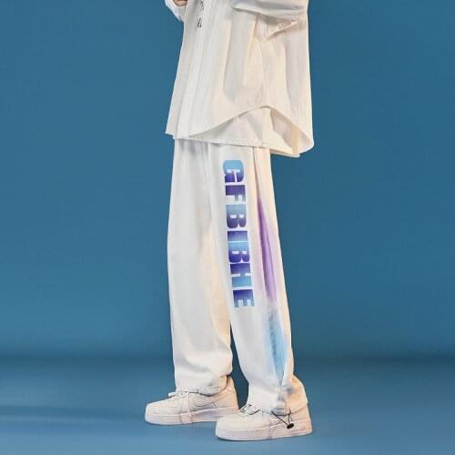 Printing mens jeans pants casual streetwear straight jeans men 2021 new harem denim man trousers autumn women jeans