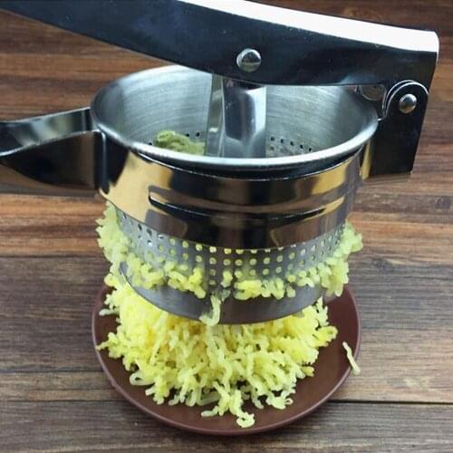 Stainless Steel Potato Mashers Ricer with 3 Discs Fruit Vegetable Potato Masher Juicer Squeezer Baby Food Press kitchen Tools