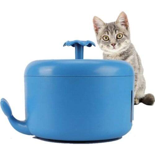 Pet Drinking Fountains Whale Fountains Automatic Filter Drinking Fountains Suitable for Silent Pet Waterers for Cats and Dogs