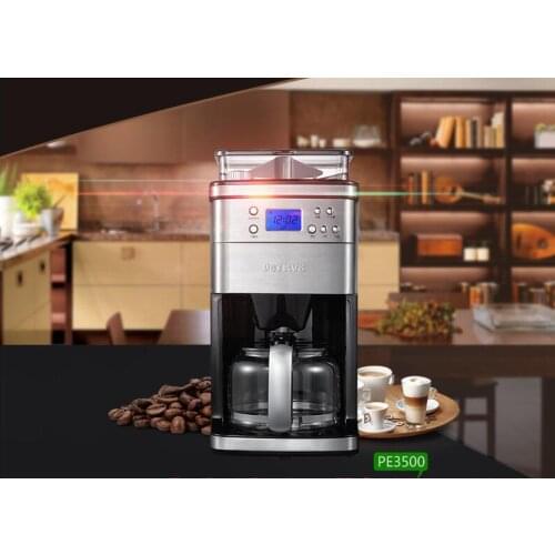 ChinaPetrus PE3500 full automatic American coffee home auto grinder cafe beans machine household drip coffee maker 220-230-240V