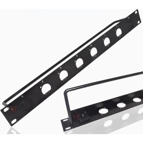 6-position blank jumper board D socket 1U6-hole Cannon block RCA XLR HDMI cabinet 19-inch 86 panel A6 1U equipment cabinet