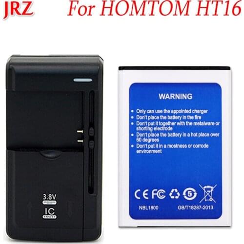 1LOT=2PCS 3000mAh For Homtom HT16 Battery for Homtom HT16 Pro Bateria Batterij Accumulator +1PC Universal Charger