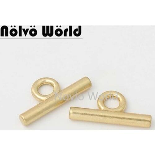 10-50 pieces 25mm Satin gold Chain Hanger Connector Crossbar OT buckle Bags purse Chain buckle Accessories bag 1" Stick Buckle