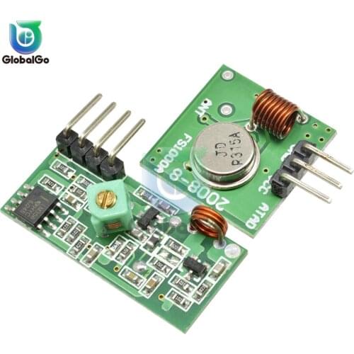 2pcs 315M Wireless Transmitter Module Transmitter 315 Frequency Radio Receiver Board Anti-theft Alarm Regeneration Module