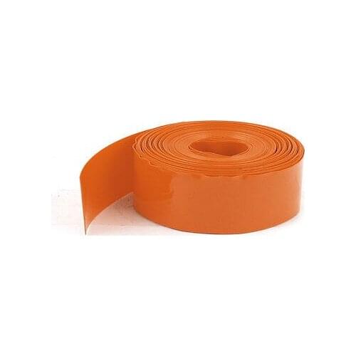 5m 16.4ft PVC Heat Shrink Wrap Tubing Wire 23mm Flat for 1xAA 1.5V Battery