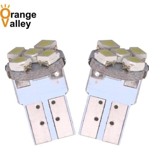 500pcs Wholesale Car T10 W5W 168 194 Parker 1210 3528 4 SMD 5 LED Auto Wedge Side Lights Interior Lamp Bulb DC12V